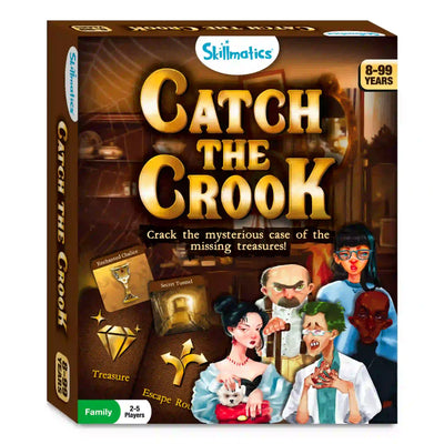 🎁 Catch The Crook | Strategy & mystery board game (ages 8+)- Free Gift