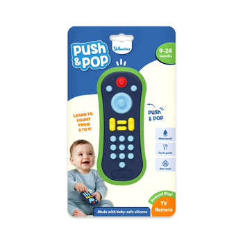 Push & Pop: TV Remote | Sensory & Fidget Toy (Ages 9-24 months)