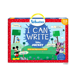 Skillmatics I Can Write Disney Junior Mickey Mouse reusable activity mats for ages 3-6