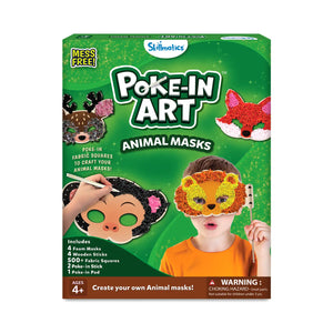 Poke-in Art: Animal Masks | No Mess Art for Kids (ages 4 + ) - Learning & Education