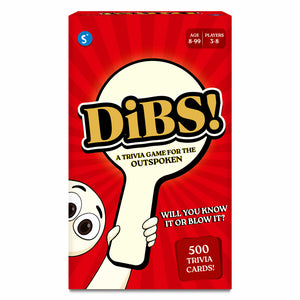 Dibs Exciting Trivia Card Game with Question Cards for Ages 8 and Up