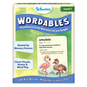 Wordables: Level 1 | Vocabulary Flash Cards (ages 8+)