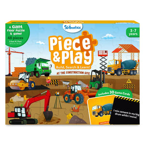 Piece & Play: Construction Site | Floor Puzzle & Game (ages 3-7)