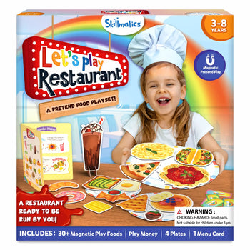 Let's Play Restaurant | Magnetic Pretend Play Set (Ages 3-8)