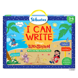 Disney Lilo & Stitch I Can Write Skillmatics reusable activity mats for ages 3-6