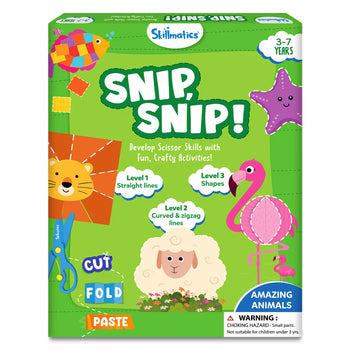 Snip Snip - Amazing Animals | Art & Craft Activity Kit (ages 3-7)