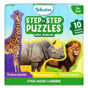 Step By Step Puzzle: Wild Animals (ages 3+)
