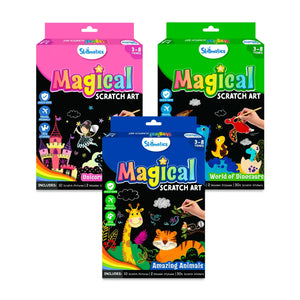 Travel Friendly Magical Scratch Art Book: Mega Combo (ages 3-8)
