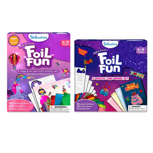 Two Skillmatics Foil Fun arts and crafts kits for ages 4-9 in Sparkle & Shine Combo