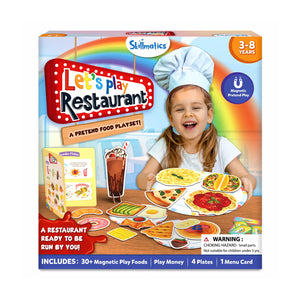 Skillmatics Lets Play Restaurant magnetic pretend food playset for ages 3-8