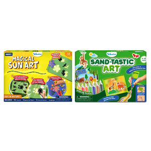 Children’s art kits in the Sand & Sunshine Fun Bundle for ages 4 to 12