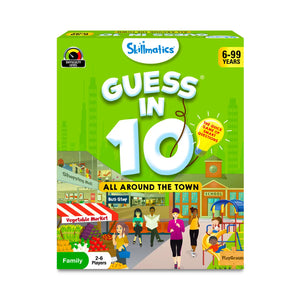Children’s trivia board game Guess in 10 All Around the Town for ages 6 and up