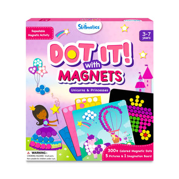 Dot It with Magnets - Unicorns & Princesses | Repeatable Magnetic Art Activity (ages 3-7)