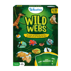 Skillmatics Wild Webs animal learning board game for 2-4 players ages 6 to 99