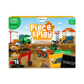 Piece & Play: Construction Site | Floor Puzzle & Game (ages 3-7)