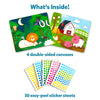 Activity kit with four double-sided canvases and colorful dot stickers for kids ages 3-7