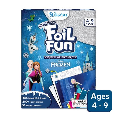 Children’s Disney Frozen art and craft activity set with foil sheets foam stickers and canvases