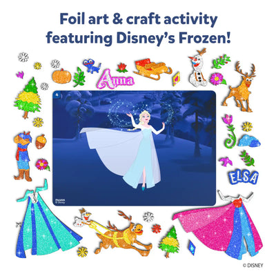 Foil art and craft activity kit featuring Disney Frozen characters and elements for kids