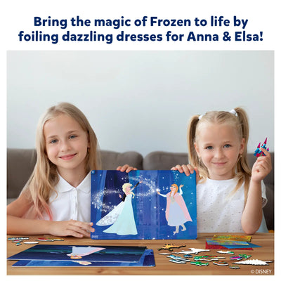 Children’s craft kit for creating foiled dresses for Disney Frozen characters