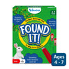 Kids playing Found It Outdoor Edition smart scavenger hunt game outdoors