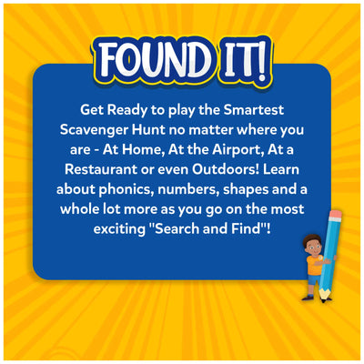 Blue Found It Sign for Smart Scavenger Hunt Game in Found it Megapack 5 in 1