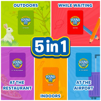 Found it Megapack 5 in 1 smart scavenger hunt game for kids ages 4 to 7
