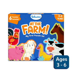 Skillmatics At The Farm My First Puzzle Set with farm animal puzzles for ages 3-6