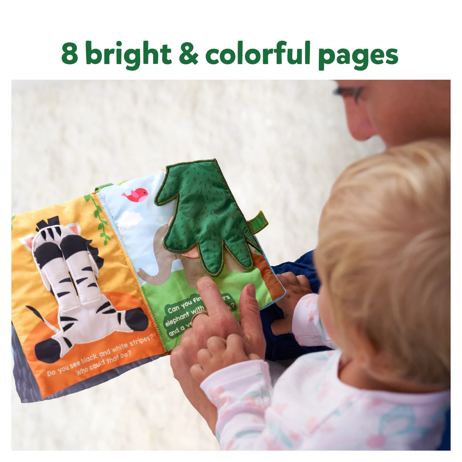 Peek-A-Boo: Jungle Theme | Interactive Soft Cloth Book  (Ages 6 months+)