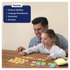 Educational game with colorful word tiles for learning language skills in Think Connect & Create Bundle
