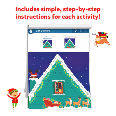 Holiday-themed activity book for children from Snip Snip Holiday Magic Art & Craft Kit