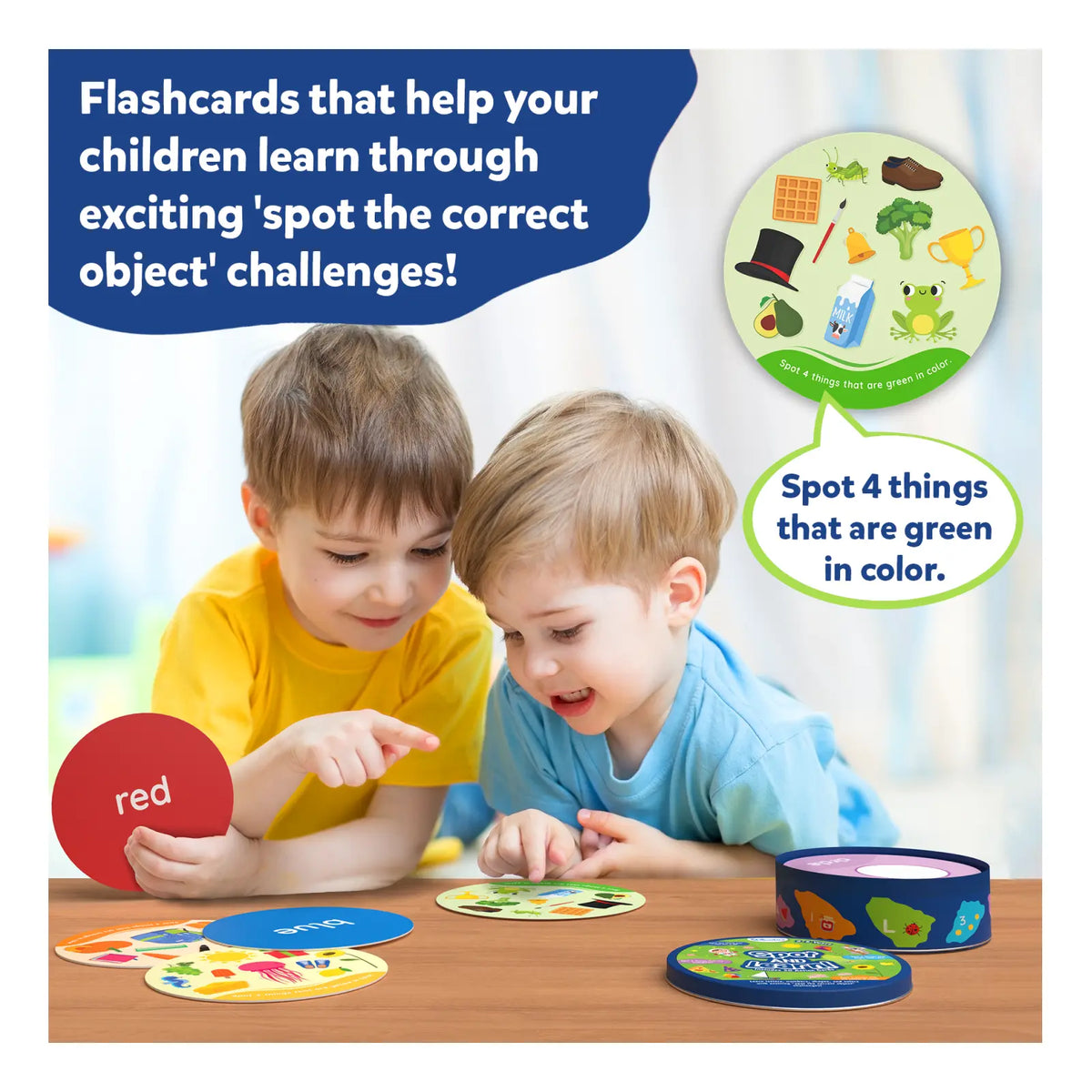 Spot and Learn Flash Cards for Toddlers (ages 25) Skillmatics