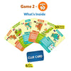 Educational game cards featuring Countries and Clue Cards from Travel and Build Combo for ages 7+