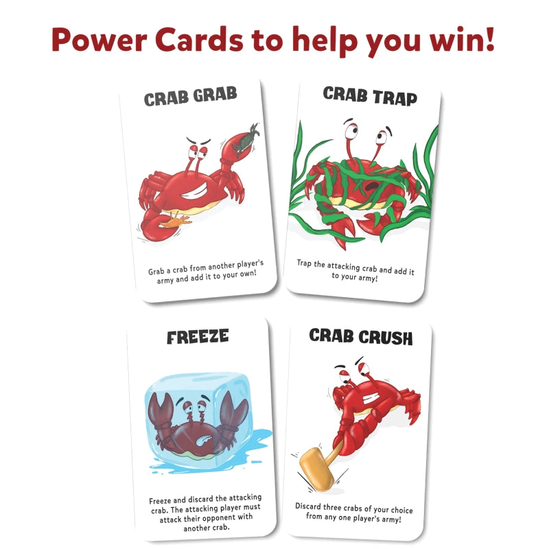Crab Clash | Fiercely Fun Card Game of Attack and Defense (ages 7+)