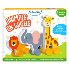 Animals on Wheels | Wooden Animal Toys on Wheels (9 months - 3 years)