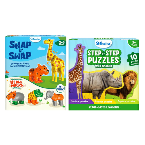 Animal Puzzle & Play Bundle (ages 2-6)