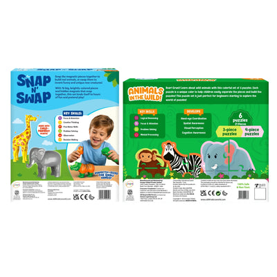 Animal Puzzle & Play Bundle (ages 2-6)