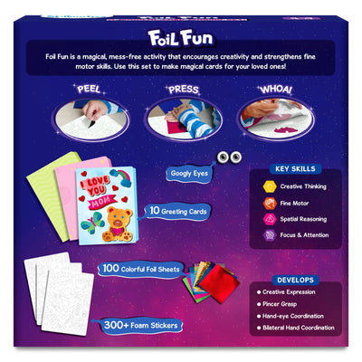 Foil Fun: Card Making Set | No Mess Art Kit (ages 4-9)