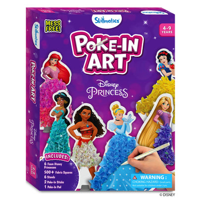 Poke-in Art Disney Princess art kit for kids aged 4-9 to improve fine motor skills and spark imagination