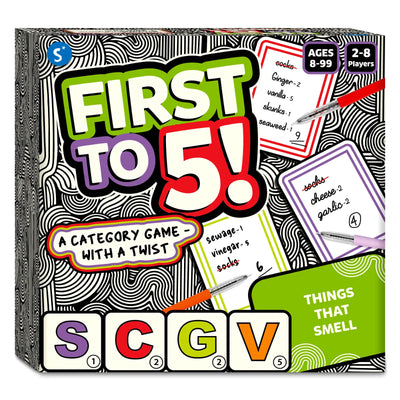 First to 5 | Quick Category Game with a Twist (ages 8+)