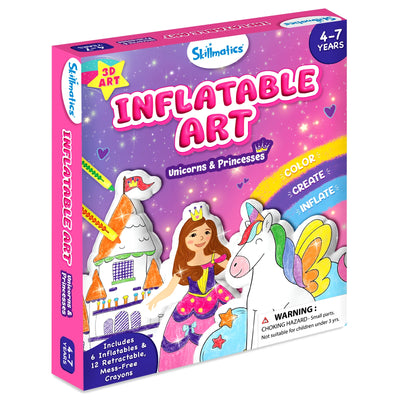 Inflatable Art: Unicorns & Princesses | 3D DIY Craft Kit (ages 4-7)
