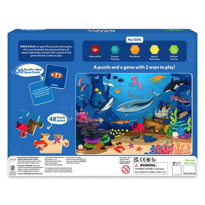 Piece & Play: Underwater Animals | Floor Puzzle & Game (ages 3-7)