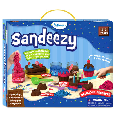 Sandeezy: Delicious Desserts | Sensory Toy & Pretend Play Set | Gifts for Ages 3-7