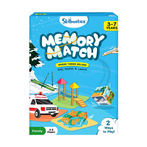 Children’s memory matching game for ages 3 to 7 from Memory Match Where Things Belong