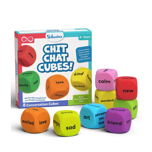 🎁 Chit Chat Cubes | Conversation Starter Game (ages 4+) - Free Gift