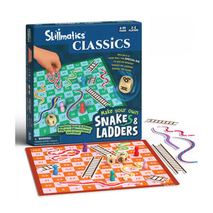 Snakes & Ladders | Magnetic & Customizable Board Game with a Twist (ages 4+)