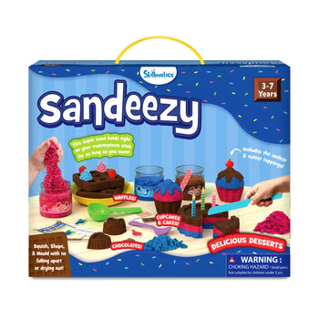 Sandeezy: Delicious Desserts | Sensory Toy & Pretend Play Set (ages 3-7)