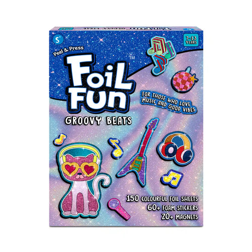 Foil Fun: Groovy Beats | No Mess Magnetic Art Kit (ages 7-13)