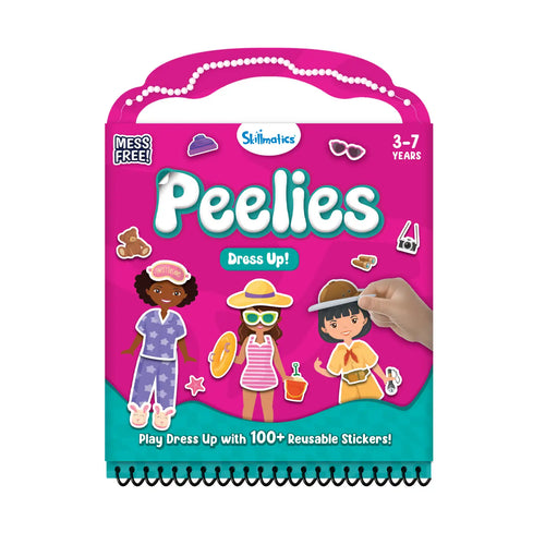 Reusable Sticker Dress-Up Activity Book for Kids Ages 3-7 from Peelies Dress Up series