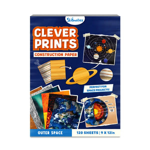 Clever Prints: Outer Space | Construction Paper (120 Sheets)
