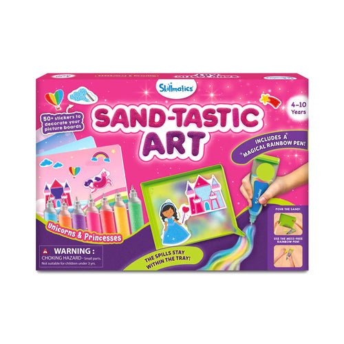 Sand-Tastic Art kit for ages 4-10 with stickers picture boards and rainbow pen